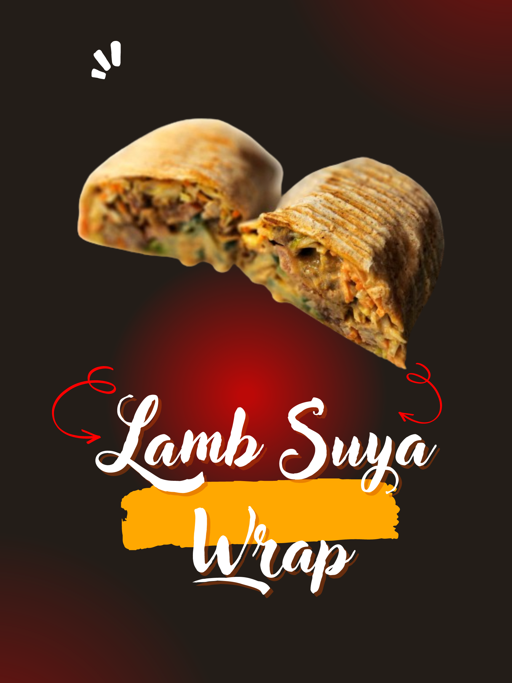 Lamb suya wrap